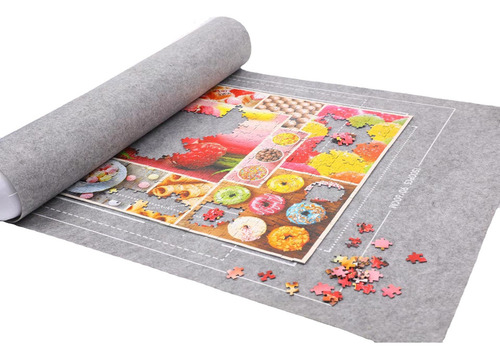 - Manta Individual Gris 500-1500 - Alfombra Tipo Rompecabeza