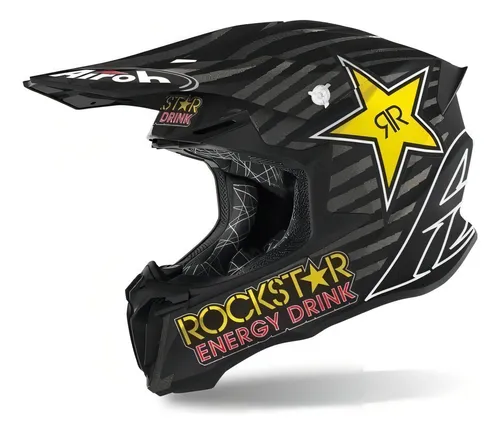 Casco Airoh Twist 2.0 Rockstar 2020 Matt Color Negro Tamaño Del Casco Xxl