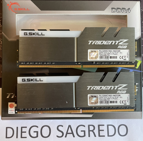 Memoria Ram Trident Z Rgb 16gb 2 G.skill F4-3200c16d-16gtzr