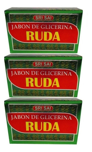 Jabon Ruda 3 Unid Baño De Buena Suerte,amor,trabajo,dinero