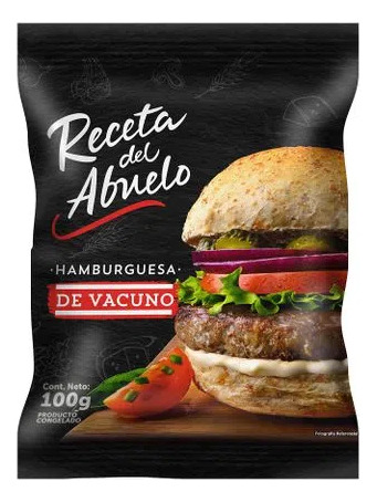 Hamburguesa Vacuno La Crianza 100gr(3uni)super