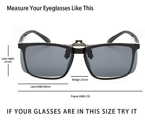 Imagen 3 de 6 de Gafas De Sol Con Clip Para Anteojos Graduados
