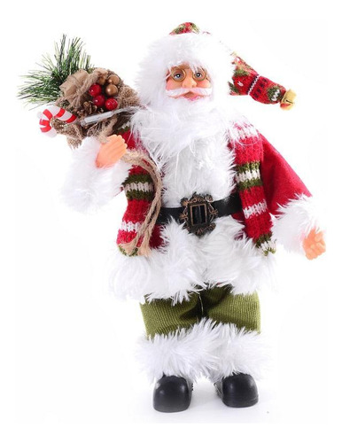 Boneco Papai Noel Presentes 10l 30cm