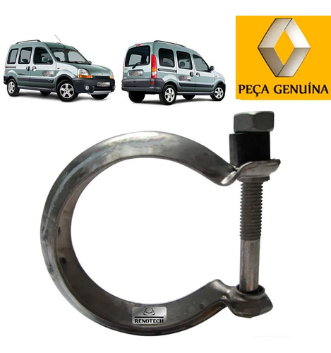 Abraçadeira Escape Catalisador Kangoo 2000 A 2018 8200157361