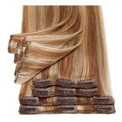 Clip De Pelo Humano En Extensiones 8pcs 16inch 1pqzh