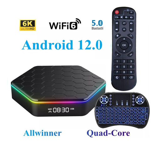 Smart Tv Box 6k 2+16 Gb Android 12.0 Media Play