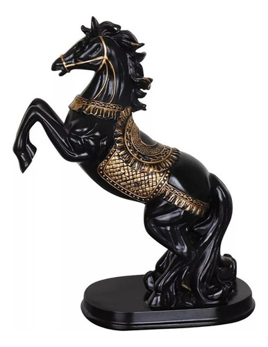 Estatua Decorativa De Caballo, Decoración Negra