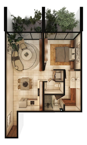 Departamento En Venta En Dzitya, Yucatán 1 Hab Con Amenidades
