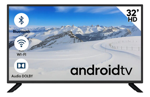 Smart Tv 32 Pulgadas Pantalla Android Tv Audio Hd Bluetooth