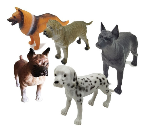 Figuras Animales Perros Juguetes Niños Coleccion Jugueteria