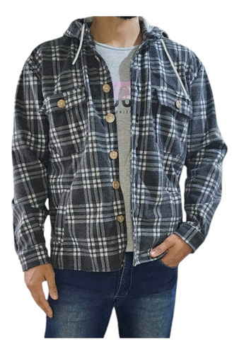 Camisa Campera Leñador De Paño Hombre Tendencia