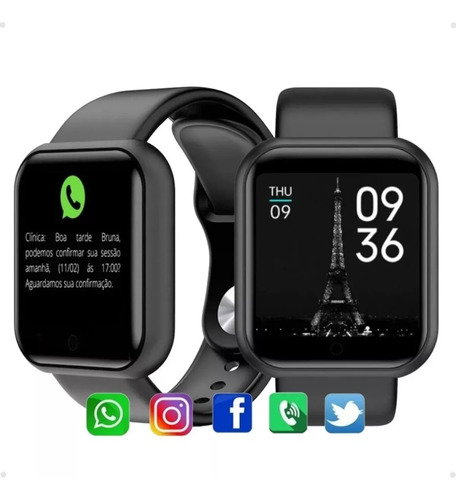 Relógio Smartwatch Android Ios Inteligente D20 Bluetooth Fba