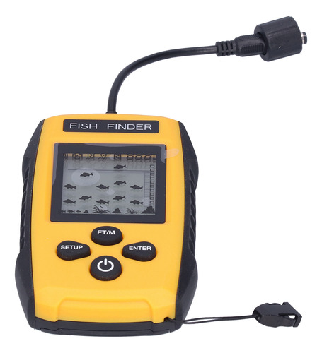 Detector De Peces Fishfinder Lcd Led Con Alarma Visual Para