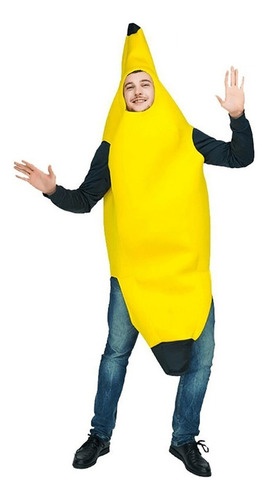 Disfraz Platano Banana Cosplay Para Fiesta Halloween Adulto