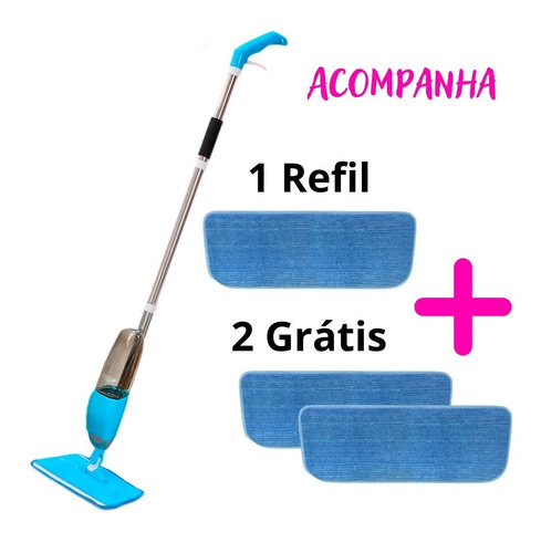 Vassoura Magica Esfregao Spray Mop Incluso 3 Refis Westing 