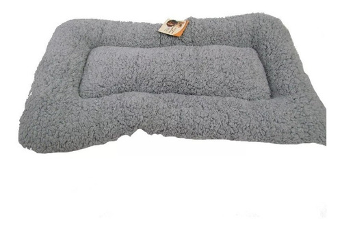 Tapete Cama Transportadora Perro Kennel Gris Gigante 92x57cm