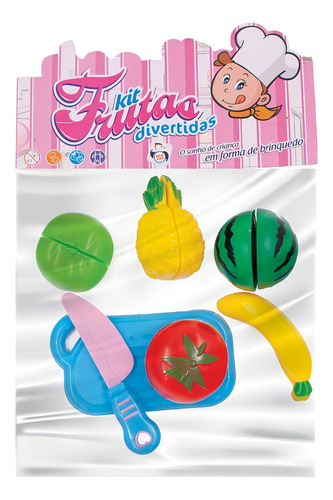 Brinquedo Frutas Infantil Com Velkro Para Crianças Divertir