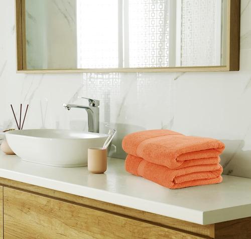 Utopia Towels - Juego De Toallas De 8 Piezas Color Melocotón