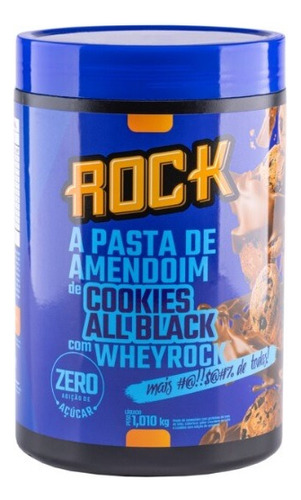 Pasta De Amendoim Rock Com Whey Protein 1kg - Zero Açúcar