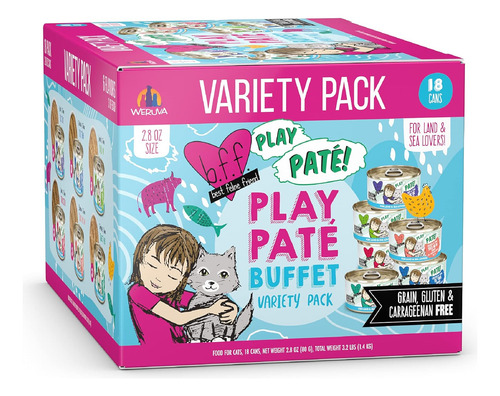 Weruva B.f.f. Play - Best Feline Friend Paté Lovers Paq18