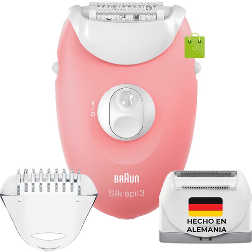 Imagen 5 de 9 de Braun Silk-épil 3, 3-440, Depiladora Eléctrica Mujer 2 En 1