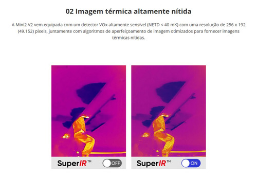 Camera Termica Plug & Play Ios E Android Mini2 V2 Hikmicro
