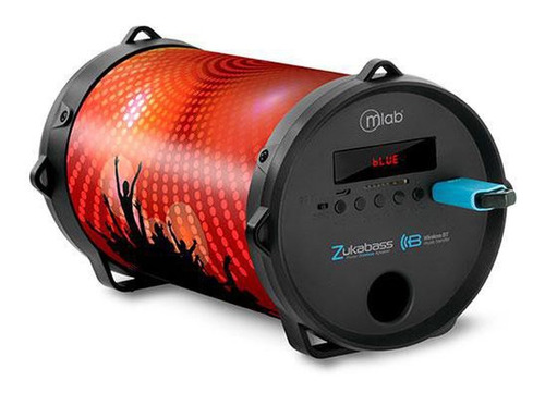 Parlante Bluetooth Microlab Zuka Wave Mod 7284 Rojo