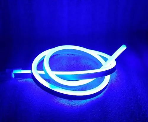5 Metros De Manguera Led Neón Luz Azul Incluye Conector