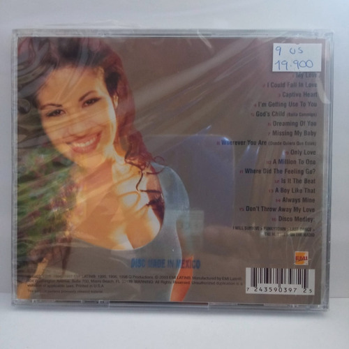 Selena Greatest Hits Cd Nuevo Mxc Musicovinyl