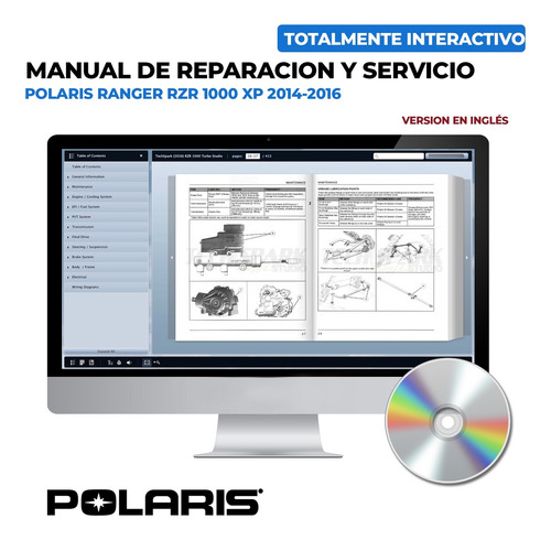 Manual De Reparacion Polaris Ranger Rzr 1000 Xp 14-16