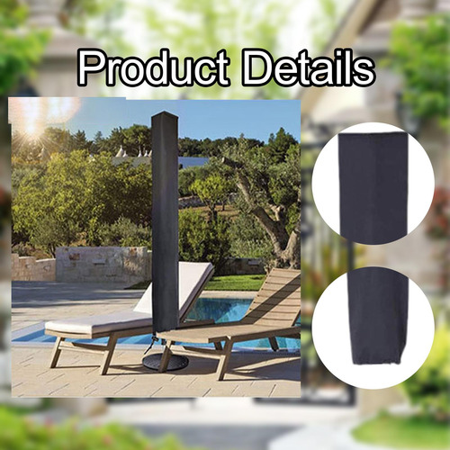 Patio Umbrella Cover Protector Impermeable A Prueba De Polvo