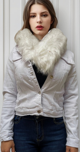 Abrigo Chaqueta Con Capucha Mujer Moda De Invierno Mezclilla