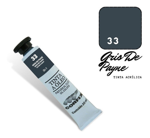 Tinta Óleo 20ml G1 033 Gris De Payne Corfix