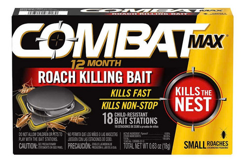 Combat Max Veneno Para Chiripas /cucararachas 18 Estaciones