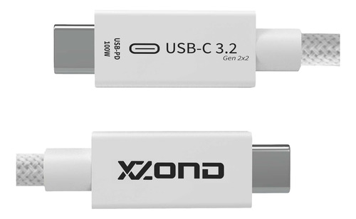 Cable Usb C A C 3.2 Gen 2x2 - Transferencia De Datos De 20 G