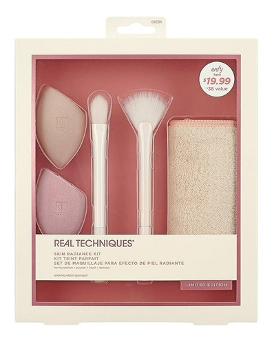 Real Techniques Skin Radiance Kit Set De Brochas Esponja 