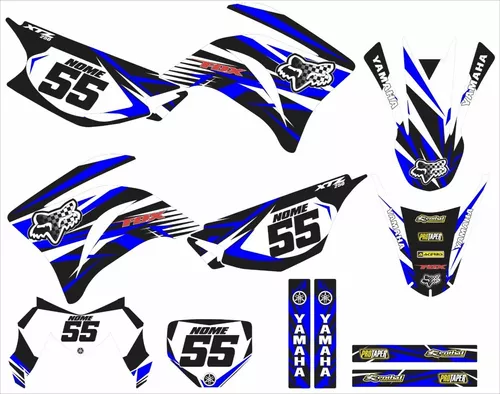 Adesivo Gráfico Moto Trilha Motocross Yamaha Yz 250 450