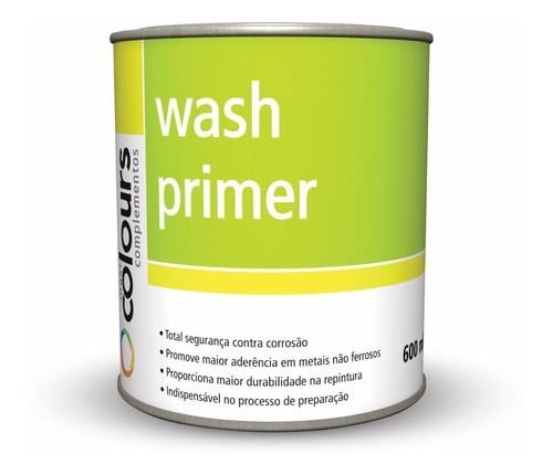 Wash Primer Fondo Antioxido Amarillo 600ml - Fc