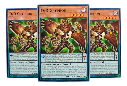 Yugi-oh! D/d Gryphon Mp23-en011 Comun