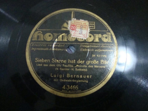 Pasta Luigi Bernauer Fred Birds Rhytmicans Homocord C32