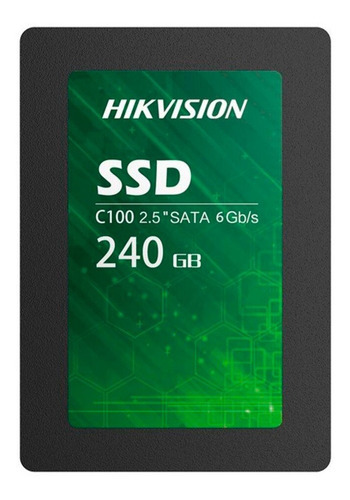 Unidad De Estado Solido Hikvision 240gb Ssd C100 Sata Color Negro