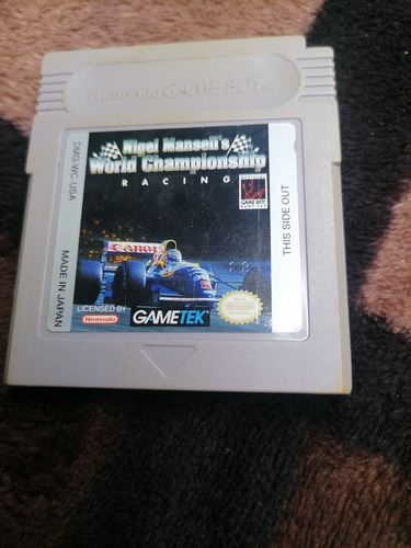 Nigel Mansell S World Champion Ship Racing Gameboy Original 