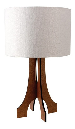 Abajur Fendi Madeira Texturizada, 15 Inch Round White Lamp Shade