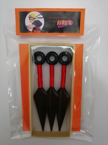 Kunai Ninja Naruto Plástico 3 Unidades