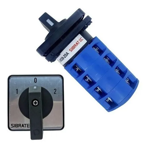 Chave Comutadora 25a Tetrapolar Manual Rotativa 3 Posições Chave Comutadora 25a Tetrapolar Manual Rotativa 3 Posições