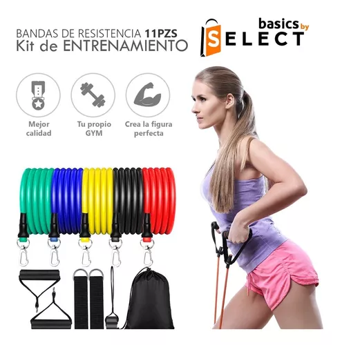 Bandas Elásticas De Resistencia Kit Fitness De 11 Pieza