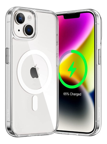 Carcasa Clear Antishock Para Magsafe iPhone 14 / Pro / Max Color Transparente