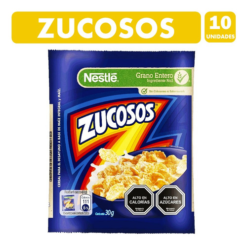 Cereal Zucosos Sabor A Maiz De Nestle (pack Con 10unidades)