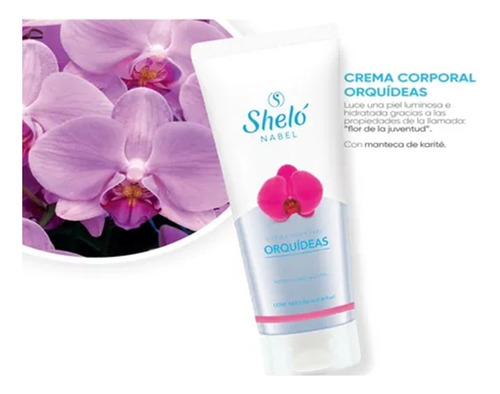 Crema Orquídeas Shelo Nabel 250ml Vitamínico Hidratante Dulce