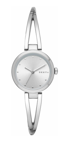 Reloj Mujer Dkny Ny2789 Cuarzo Pulso Plateado En Acero